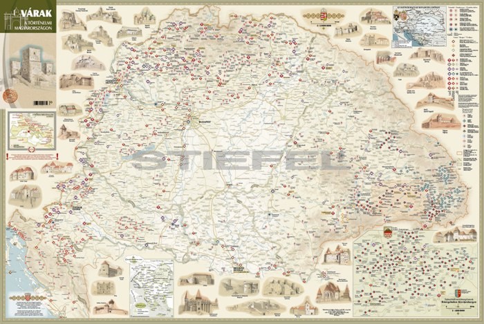 magyar várak térkép Várak a történelmi magyarországon grafikus térkép   Mindentu