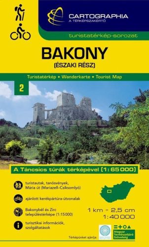 Bakony-Észak turistatérkép