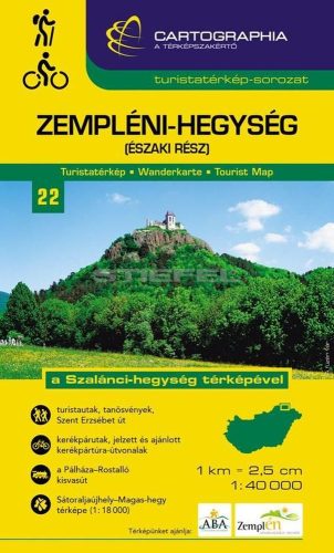 Zempléni-hegység (északi rész) turistatérkép