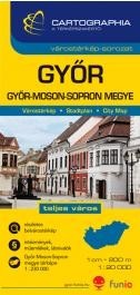 Győr várostérkép (+Győr-Moson-Sopron megye tkp.)