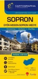 Sopron várostérkép (+Győr-Moson-Sopron megye tkp.)