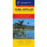 Kuba, Antillák térkép    