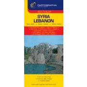 Szíria, Libanon térkép 
