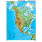 Észak-Amerika domborzati térképe