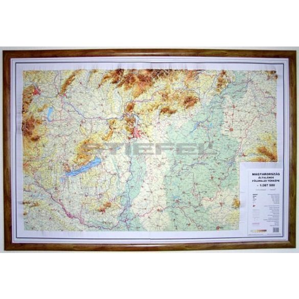 Magyarország általános földrajzi dombortérképe