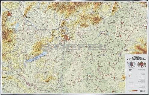 Magyarország általános földrajzi dombortérképe