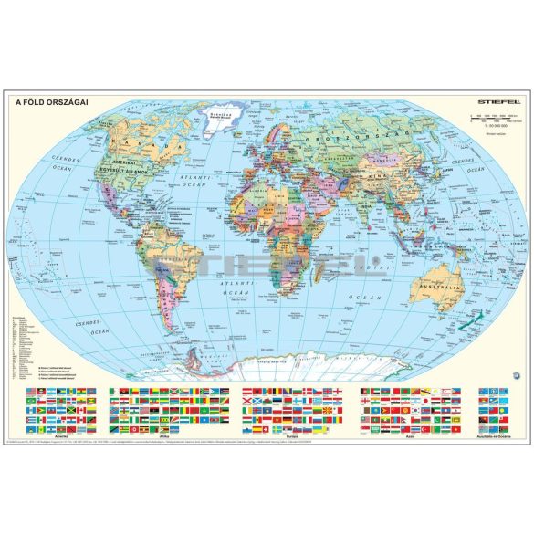 Föld országai / gyermek világtérkép kétoldalas könyöklő