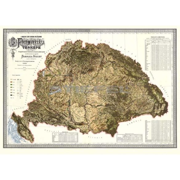 A magyar Szent Korona országainak földmívelési térképe