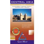 Közép-Ázsia általános földrajzi térképe 