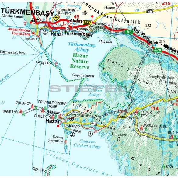 Türkmenisztán térképe - Új kiadás