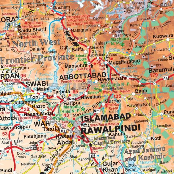 Pakisztán térkép 