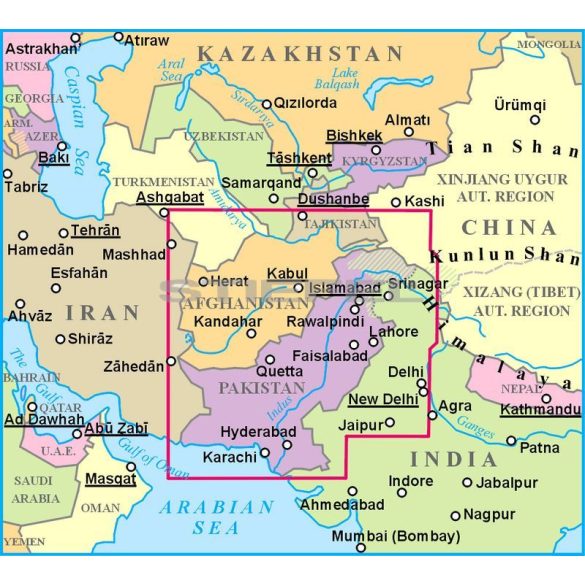 Pakisztán térkép 