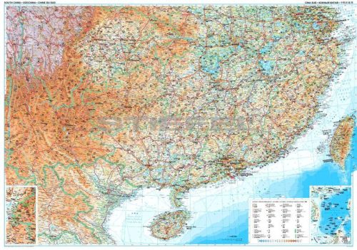 Kína déli része (1) térkép 