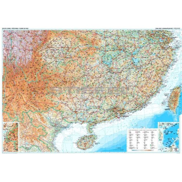 Kína déli része (1) térkép 