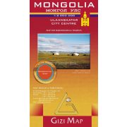 Mongólia általános földrajzi térképe 