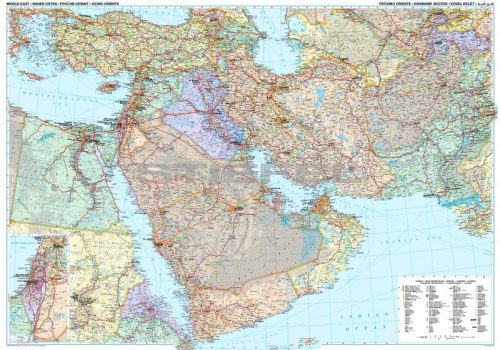 Közel-Kelet (politikai térkép) 