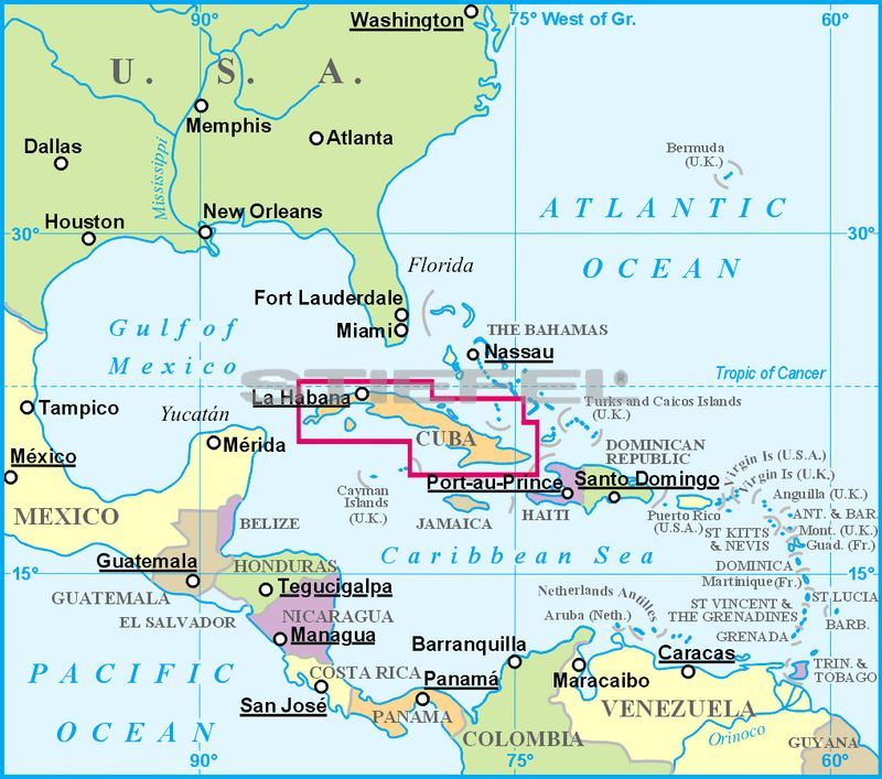 kuba térkép Kuba térkép