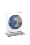 Földgömb asztali ARIA DESK kék metál gömb fém talp plexi váz Ø 22 cm Földgömb asztali ARIA DESK kék metál gömb fém talp plexi váz Ø 22 cm