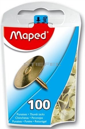 MAPED arany vagy acélszínű rajzszeg (100 db)
