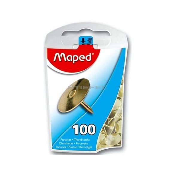 MAPED arany vagy acélszínű rajzszeg (100 db)