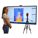   Optimum COVID beléptető csomag: IQ Thermal Imager - Érintésmentes infravörös testhőkamera tripod állvánnyal és interaktív képernyővel