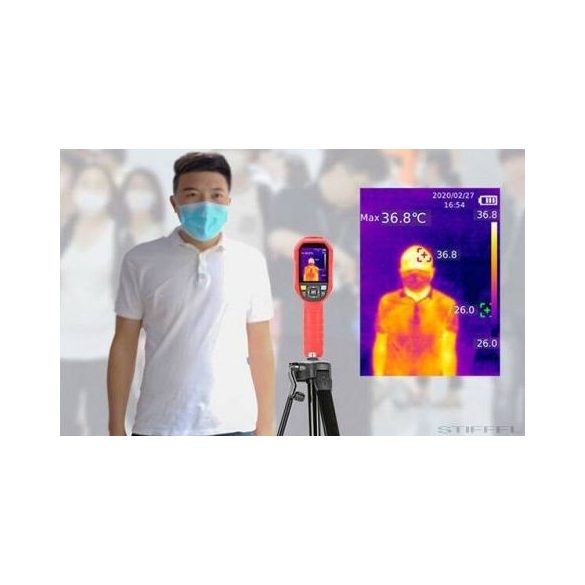 Alap COVID beléptető csomag: IQ Thermal Imager - Érintésmentes infravörös testhőkamera tripod állvánnyal