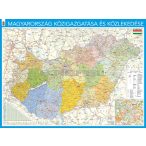   Magyarország közigazgatása fémkeretes, mágneses prémium térkép