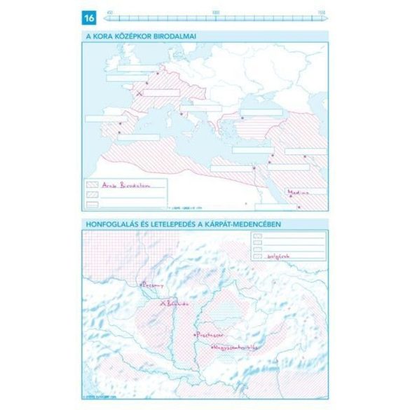 Földrajzi körvonalas munkatérképek atlasza