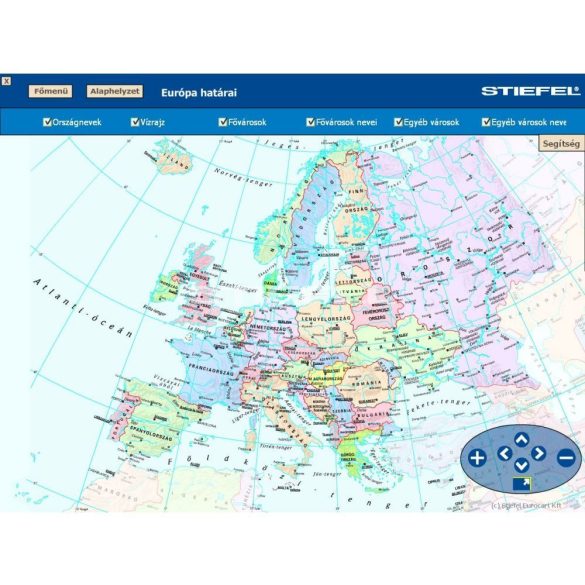 Európa földrajza CD,Digitális tananyag
