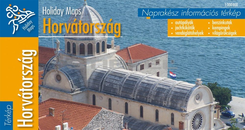 Horvátország hajtogatott autótérkép Horvátország hajtogatott autótérkép