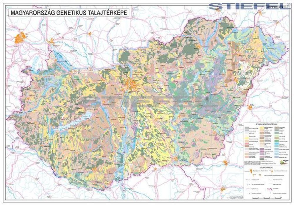 Magyarország talajtani térképe Magyarország talajtani térképe