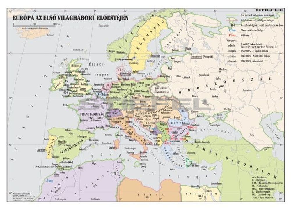 Európa az I. világháború előestéjén Európa az I. világháború előestéjén