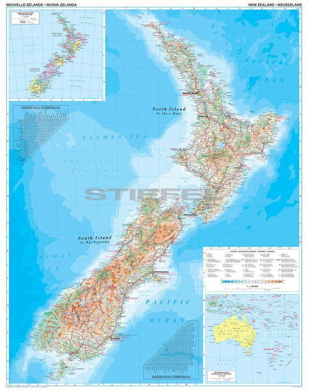 Új-Zéland térkép - Új kiadás Új-Zéland térkép - Új kiadás