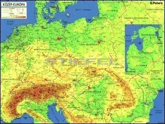 közép európa domborzati térkép Közép Európa domborzata közép európa domborzati térkép