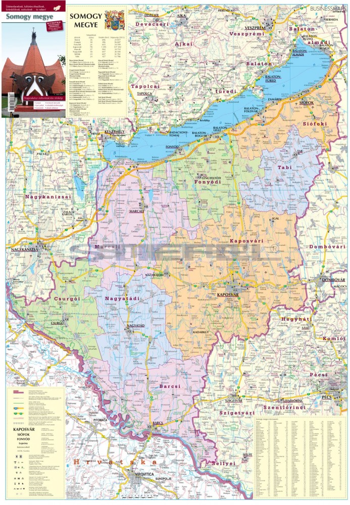 magyarország térkép somogy megye Somogy megye térképe, tûzhető, keretes magyarország térkép somogy megye