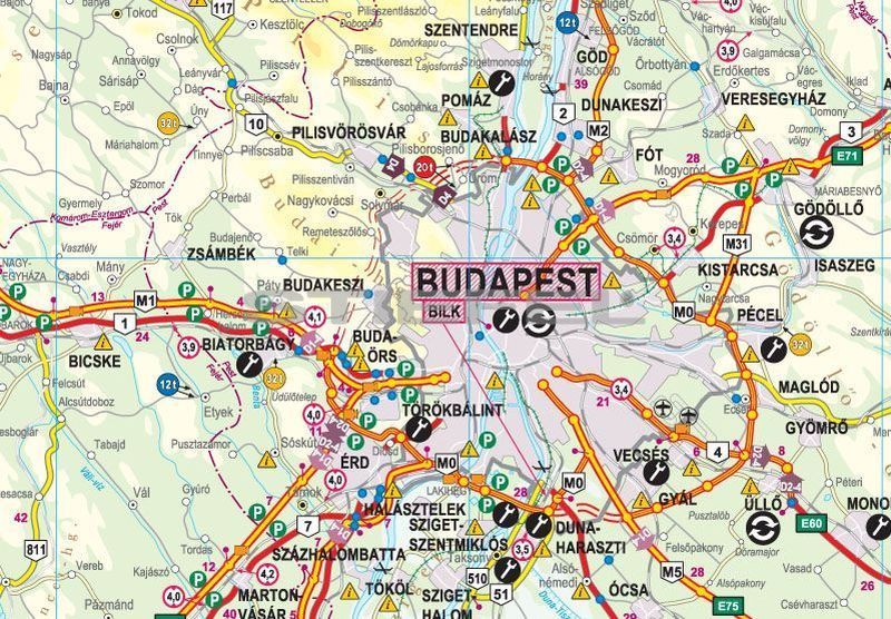 budapest kamionos térkép Magyarország kamionos térképe hajtott (2012 es kiadás) budapest kamionos térkép