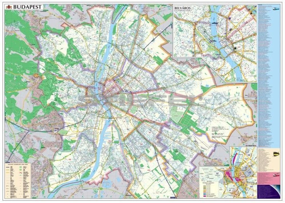 budapest részletes térkép Budapest hajtogatott térkép budapest részletes térkép